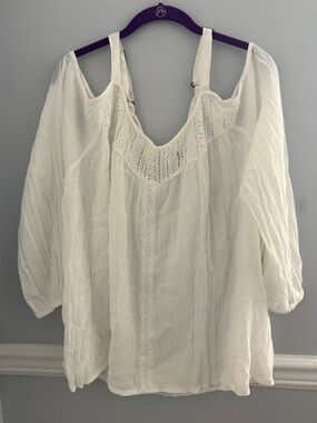 Jessica Simpson Off-the-Shoulder Long Sleeve Top